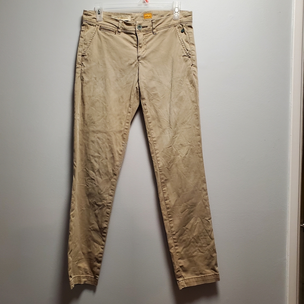 Pilcro and the Letterpress Tan Hyphen Fit Chinos Size 26